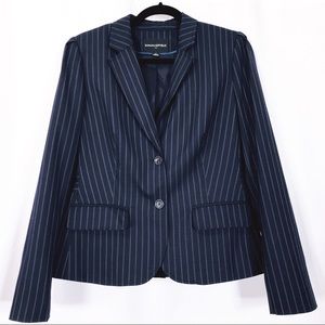 Banana Republic Woman’s Navy Pinstriped Blazer